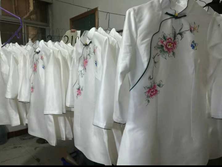 专业服装手绘，酒店餐饮工服类图案设计及绘制，中国风，民族风，古风，量少可做